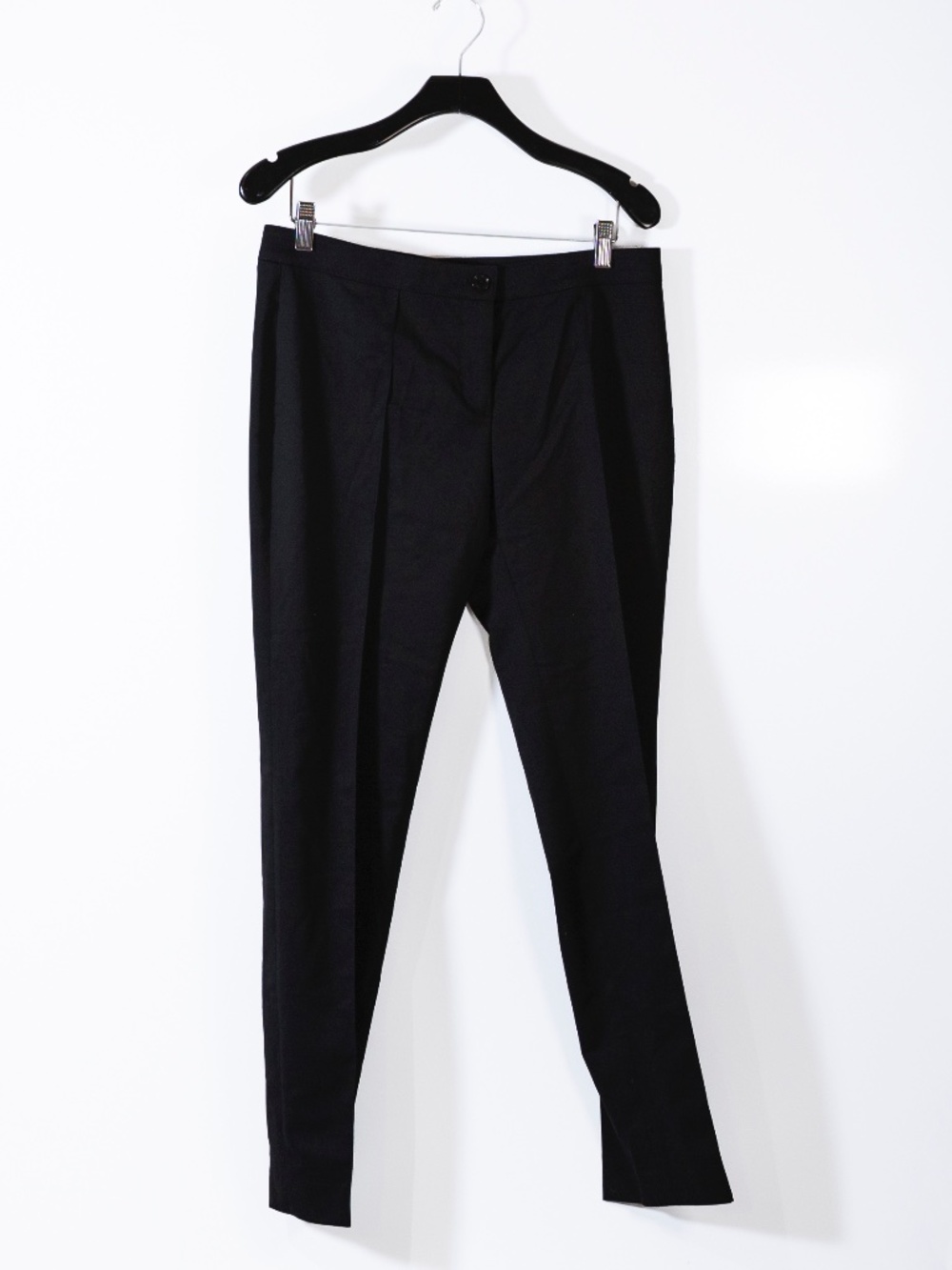 Burberry London Women's Wool Stretch Mid Rise Ankle Crop Trouser Pants Black 8